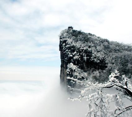 天門山雪景